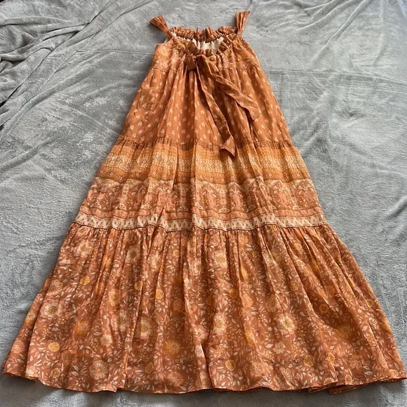 NWOT Spell & the Gypsy Utopia Strappy Sundress Cinnamon Size Small - Picture 6 of 13